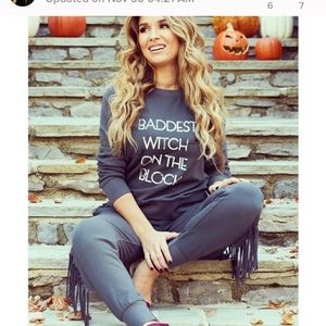 Fringe joggers Kittenish Jessie James decker